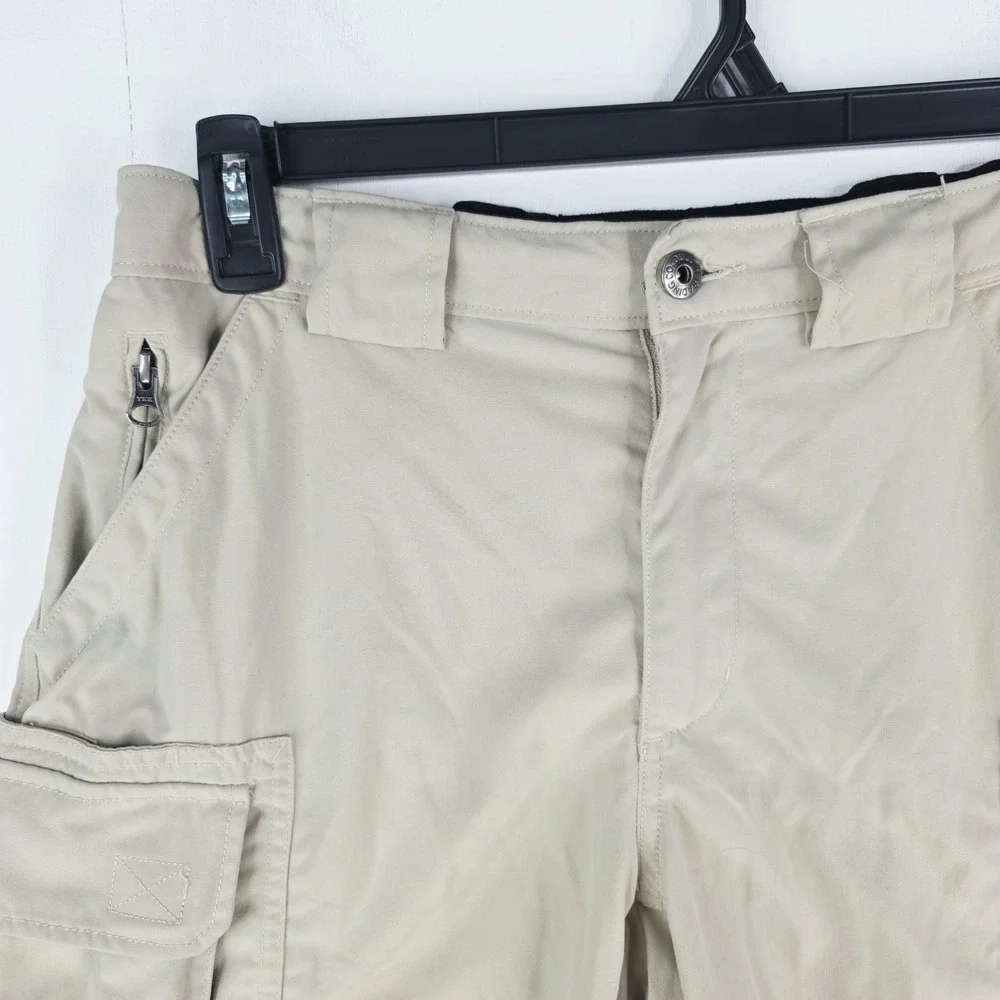 Duluth Trading Co Dry on the Fly Cargo Shorts Size Medium Beige 11